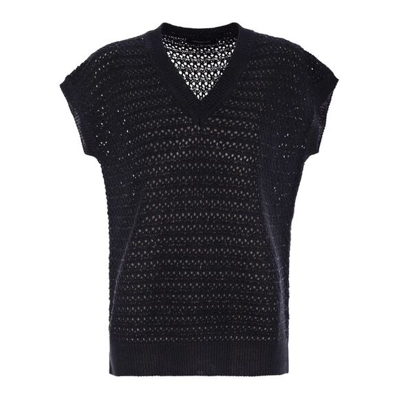 Fabiana Filippi Women Cotton Crochet Jumper With Sequins